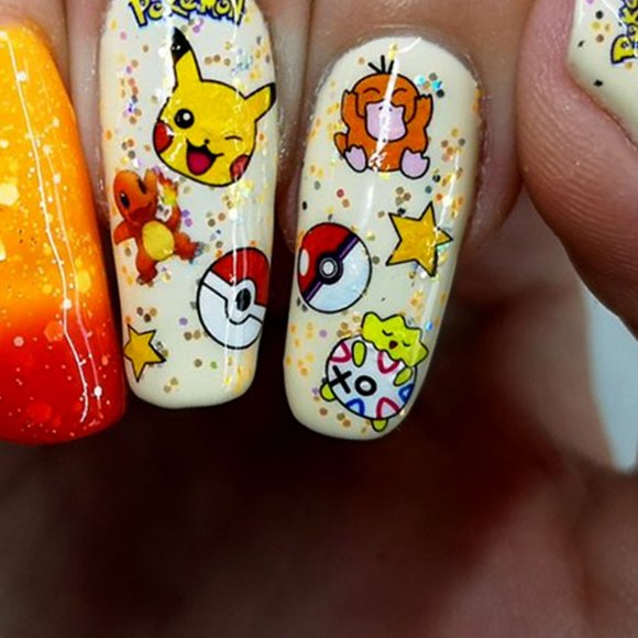POKEMON Fingernail Stickers Manicure Decals - Picture 8 of 8